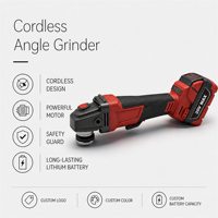 Meuleuse d'angle sans fil 20V sans balais, rechargeable, électrique, portative, mini, industrielle, haute vitesse, 125 mm