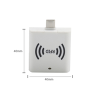 Lecteur 125Khz TK4100 porte-clés EMID basse fréquence petite taille Portable RFID OTG type-c Interface lecteur de carte d'identité pour téléphone Android