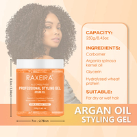 Gel capillaire à l'huile d'argan du Maroc, nourrit les cheveux et le cuir chevelu sans irritation, facile à laver, tenue forte et durable