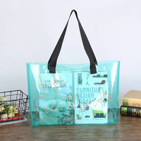 Personnaliser direct magique gelée net célébrité cadeau ins haute qualité nouveau camp transparent pvc laser fourre-tout vêtements sac sacs à provisions