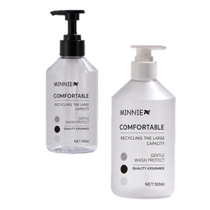 Bán buôn 500ml Pet nhựa cơ thể rửa chai mờ màu đen hổ phách trắng Lotion bơm dầu gội đầu chai bao bì - Product Image 2