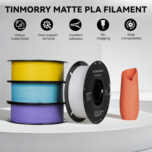 Filamento de plástico flexible TINMORRY Matt PLA sin burbujas de 1.75 mm y 1 kg, PLA de múltiples colores para impresora 3D, blanco mate - Product Image 3