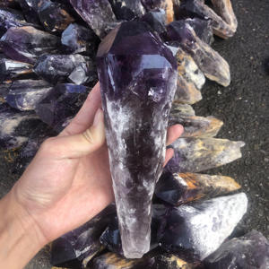 Espécimen de amatista natural, amatista de gran tamaño, piedra natural, punto de piedra crudo, cuarzo feng shui, venta al por mayor - Product Image 4