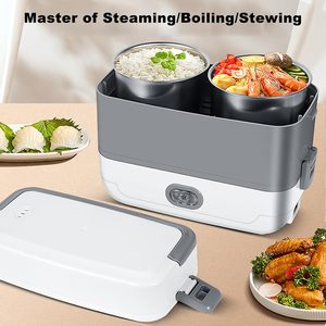 Boîte à lunch électrique automatique à commande numérique 2,0 L, chauffe-aliments portable pour la maison et le bureau (110 V 200 W) - Product Image 4