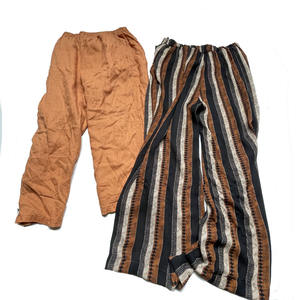 Thrift Ropa de <span class=keywords><strong>mujer</strong></span> de segunda mano Usada Señoras Algodón Moda Baggy Cullote Pantalones Ukay Bale - Product Image 5