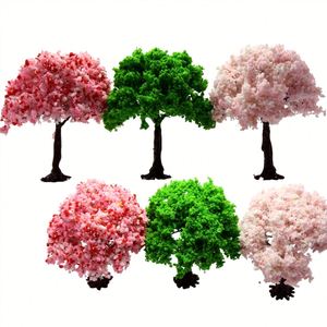 Modèles réduits artisanaux en plastique d'arbres de cerisier pour diorama et conception architecturale - Product Image 2