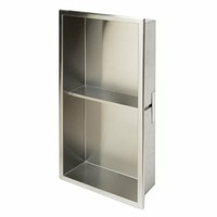 Étagère de douche encastrée personnalisée en acier inoxydable 304 de haute qualité, niche de montage mural