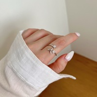 Bagues en argent sterling S925 avec moissanite, thème voyage, anneau fendu, avion, pierres pavées, étoile polaire, vente en gros, cadeau pour femme, bijoux fins
