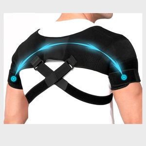 Hot bán cũng Chất lượng cao tùy chỉnh trên trở lại và vai hỗ trợ vành đai cao su tổng hợp có thể điều chỉnh nén đôi vai cú đúp - Product Image 2