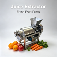 Presse à jus industrielle à spirale de petite taille pour épinards, gingembre, pommes, oranges, carottes, jus froid