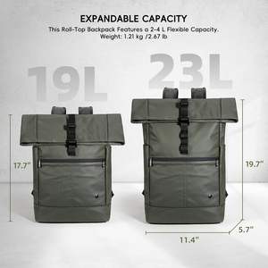 Muestra Gratuita, Bolsa Deportiva Impermeable para Computadora al por Mayor, para Viajes, Convertible en Mochila Enrollable de Moda, para Uso Diario - Product Image 5