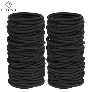 Elastici per <span class=keywords><strong>Capelli</strong></span> Monouso Piccoli e Neri di Grande Successo, Fascia per <span class=keywords><strong>Capelli</strong></span> Robusta ed Elegante per Bambine in Stile Dolce da Festa - Product Image 1