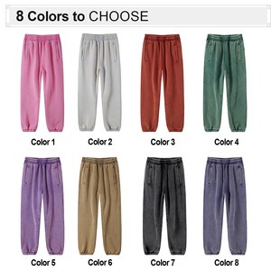 Tùy chỉnh Heavyweight 360g rắn màu dây rút quần baggy Batik Sweatpants - Product Image 2