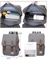 Sac à dos de voyage décontracté vintage Oxford 2026 avec logo personnalisé, grande capacité, pour étudiants et professionnels, idéal pour ordinateur portable