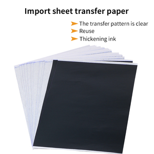 Papier transfert thermique jetable format A4 pour <span class=keywords><strong>tatouage</strong></span>, feuilles <span class=keywords><strong>de</strong></span> copie <span class=keywords><strong>de</strong></span> pochoirs, fournitures essentielles pour maquillage permanent - Product Image 6