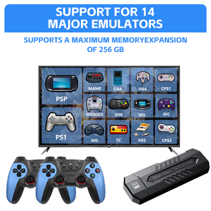 X2 Blue Retro Game Stick 4K <b>Plug</b> and Play Video Game Console for <b>TV</b> 64G/128G/256GB Storage 2.4G Wireless Rechargeable Controller - Product Image 4
