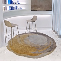 Tapis de salon en laine chinoise de luxe, sur mesure, avec logo, tapis tufté à la main, design nordique personnalisé, tapis de chevet, tapis de canapé