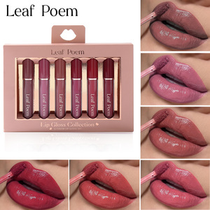 Ensemble de 6 gloss à lèvres, haute brillance, hydratant, kit de teinture pour les lèvres, longue tenue, hydratant, effet miroir, rouge à lèvres liquide, ensemble de maquillage - Product Image 2