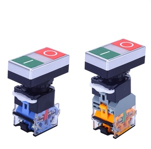 Interruptor de Doble Cabezal y Doble Botón LA38-11D/R.<span class=keywords><strong>G</strong></span> Sin Luz, Interruptores de Botón Pulsador de 22mm con Auto-reinicio - Product Image 3