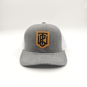 Richardson 112 Trucker Hat Custom Leather Patch Low MOQ Wholesale Personalized Engraved Logo Premium Quality Mesh <b>Cap</b> Wear - Product Image 5