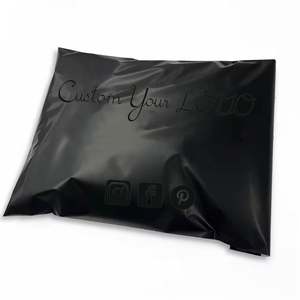 Bolsa de Envío Personalizada con Logotipo Negro, Biodegradable, con Adhesivo Fuerte para Ropa - Product Image 3