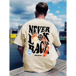 Camiseta Gráfica Personalizada para Hombre, Manga Corta, Cuello Redondo, Algodón Jersey, Anti-Pilling, Estilo Casual Urbano - Product Image 5