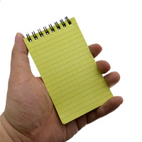 Carnet de notes portable en spirale, étanche, avec couverture en PVC, idéal pour les cadeaux, personnalisable, format mini, vente en gros