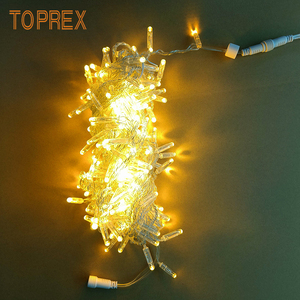 Guirlandes lumineuses LED extérieures connectables en PVC, 20 m, blanc chaud, IP65, prêtes à être expédiées, pour jardin, 220 V, éclairage de Noël et de fêtes - Product Image 1
