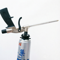 Pistolet à mousse PU haute résistance avec revêtement antiadhésif PTFE, applicateur de mousse expansive, corps métallique pour la construction, l'étanchéité et l'isolation