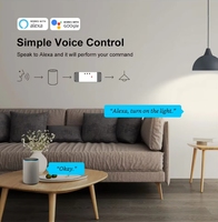 Module de relais Tuya 2 canaux, interrupteur sans fil compatible Google Home, télécommande RF433, module de relais à verrouillage automatique