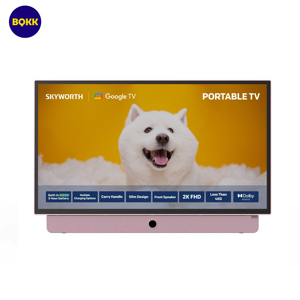 24 Inch <strong>Small</strong> Mini Cash on Hand Portable Smart <strong>Tv</strong> with Battery Speaker LED Bluetooth Outdoor Portable Google Smart <strong>Screen</strong> <strong>TV</strong> - Product Image 2