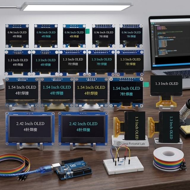 1.3 1.54 2.42 Inch OLED Display Module Multiple Sizes IIC SPI Screen Board