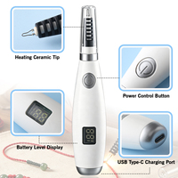 Stylo à fil chaud rechargeable USB Hobbyworker avec écran numérique, outil de brûlage de fil pour la création de bijoux DIY