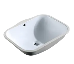 Vente chaude Durable Porcelaine Undercounter Bassin Blanc Évier Undermounted Céramique Lavabo