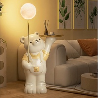 Creative Résine Violent Ours LED Lampadaire Salon Canapé Thé Table Chambre Chevet Étagère Décoration Décor À La Maison Ornements