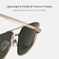 Lunettes de soleil de luxe pour hommes et femmes, montures classiques de créateur, verres en titane trempé de haute qualité, tendance, pour la conduite, vente en gros