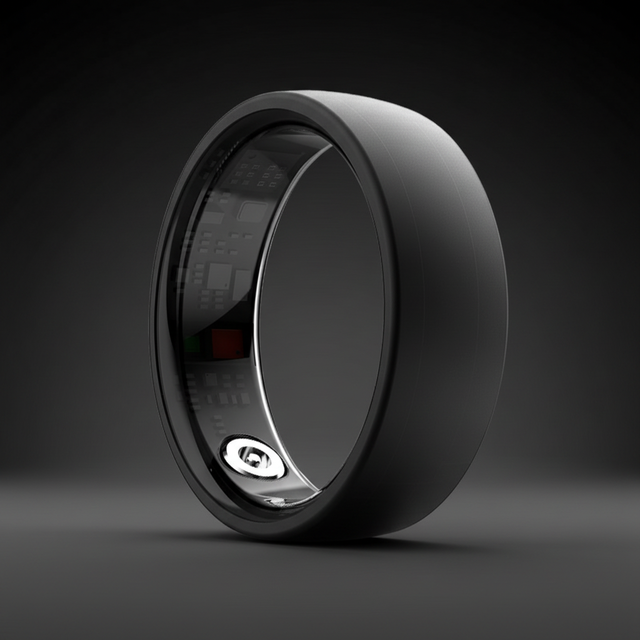 Fashion Smart Ring Fitness Tracker Heart Rate Ceramic Finger Ring for Women Men Smart Ring