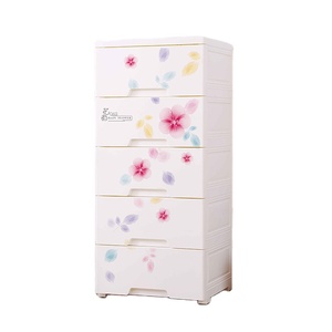 <span class=keywords><strong>Commode</strong></span> de rangement 42 cm avec tiroirs, motif Fleur de Pluie, armoire bébé 5 niveaux en plastique pour chambre à coucher, <span class=keywords><strong>organisateur</strong></span> de vêtements - Product Image 3
