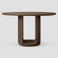 Table à manger portable en bois massif, finition moderne et unique, artisanale, de luxe, pour boutique/villa, hôtel, ferme