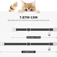 Nouveau collier réfléchissant en PP pour chat – Confortable, respirant, imperméable, durable, avec boucle anti-chute, conçu pour ne pas accrocher la fourrure des chats