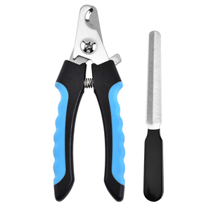 Vente en gros de coupe-ongles pour animaux de compagnie en acier inoxydable, accessoires de toilettage pour animaux de compagnie en plastique, <span class=keywords><strong>ciseaux</strong></span> à ongles pour animaux de compagnie en acier inoxydable - Product Image 1