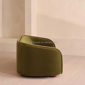 <span class=keywords><strong>Divano</strong></span> in Velluto Curvo Minimalista Italiano, 3 Posti, Verde Oliva Retrò, Direttamente dalla Fabbrica di Divani in Tessuto - Product Image 5
