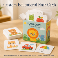 Cartes personnalisées haut de gamme pour enfants, jeu d'association, coins arrondis, impression recto-verso, vente en gros, expédition rapide, logo personnalisé