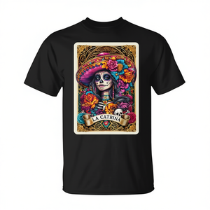 Camiseta para mujer La Catrina Day Of The Dead Sugar Skull - Product Image 2