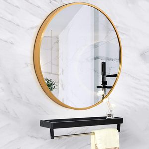 Estante de Almacenamiento <span class=keywords><strong>Redondo</strong></span> Minimalista de Aleación de Aluminio <span class=keywords><strong>Dorado</strong></span> de <span class=keywords><strong>80</strong></span> <span class=keywords><strong>cm</strong></span>, Ecológico, para Montar en la Pared, para Baño - Product Image 1