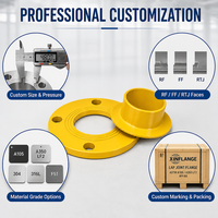 API 6A KELAS 2000 3000 5000 Baja Karbon ASTM A105 A350 LF2 Lap Joint Berlapis Cat Kuning FF DN50 DN80 DN100 DN150 Flensa MTC Penuh