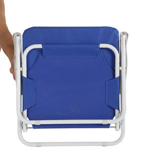 Chaise de plage pliable pour adultes, chaise de plage légère avec bretelles, chaises de plage à dossier haut avec accoudoirs rigides - Product Image 4