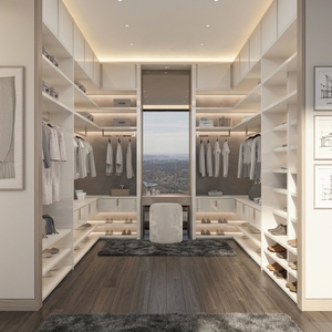 <span class=keywords><strong>Armadio</strong></span> in Alluminio con Ante in Vetro, Design Contemporaneo, 8 Ripiani, Arredamento Durevole per Camera da Letto, Hotel, Scuola, Appartamento - Product Image 2