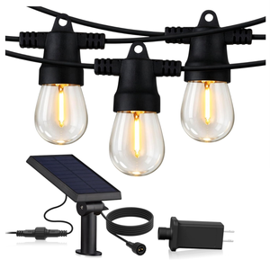 Guirlande lumineuse étanche S14 <span class=keywords><strong>de</strong></span> 48 pieds pour mariages, cafés, patios, fêtes et festivals – Vente en gros - Product Image 3