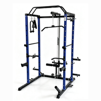 Rack de Squat Réglable pour la Maison, Machine Smith avec Barre de Musculation pour la Musculation, Cage de Squat Professionnelle en Gros